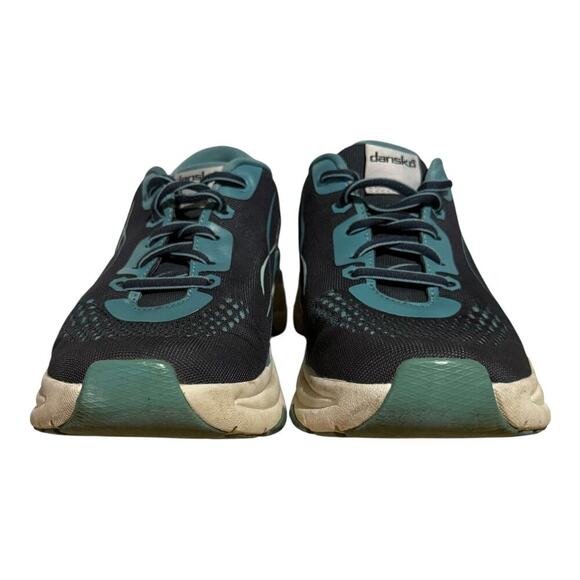 Dansko Pace Walking Running Sneakers Womens 9.5/10 Black Teal Comfort Mesh - Picture 2 of 8